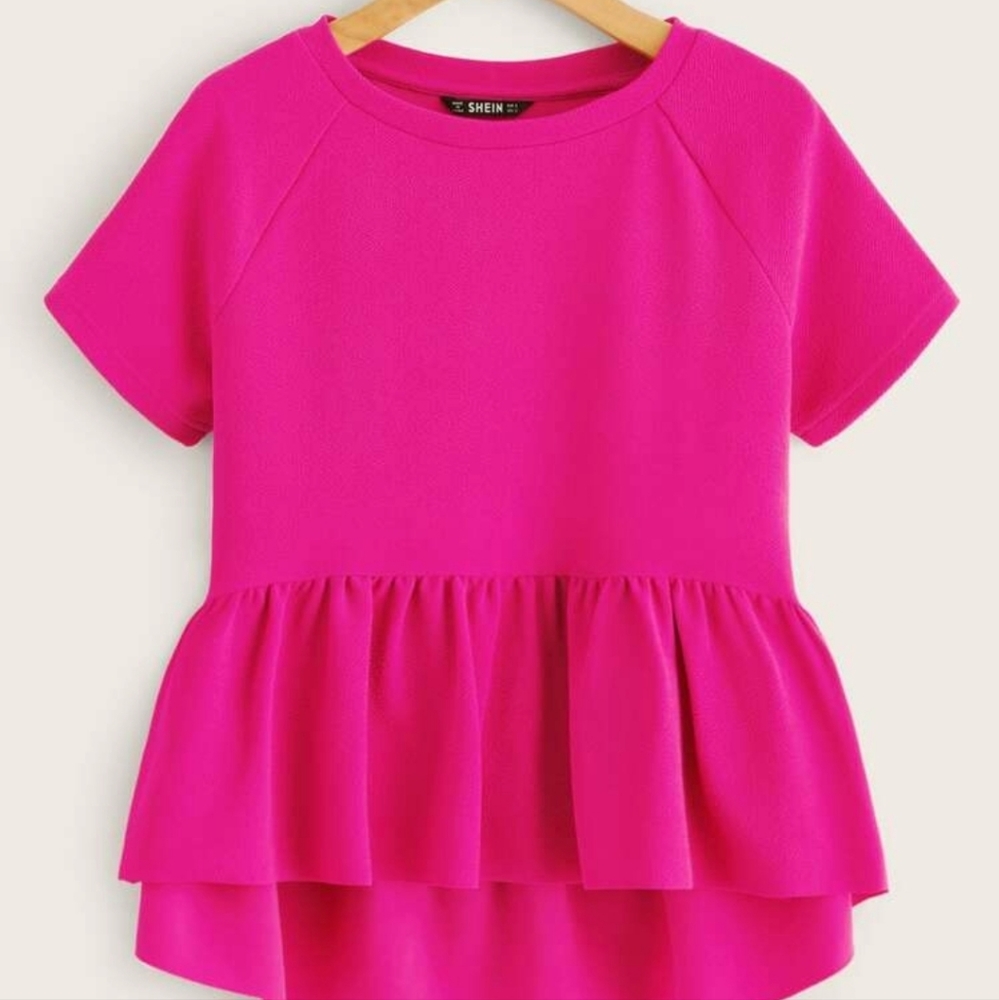 Hot pink blouse